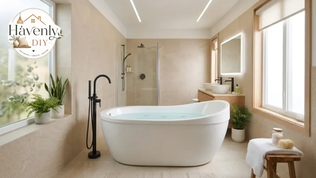 Budget-friendly tub remodel with simple tile