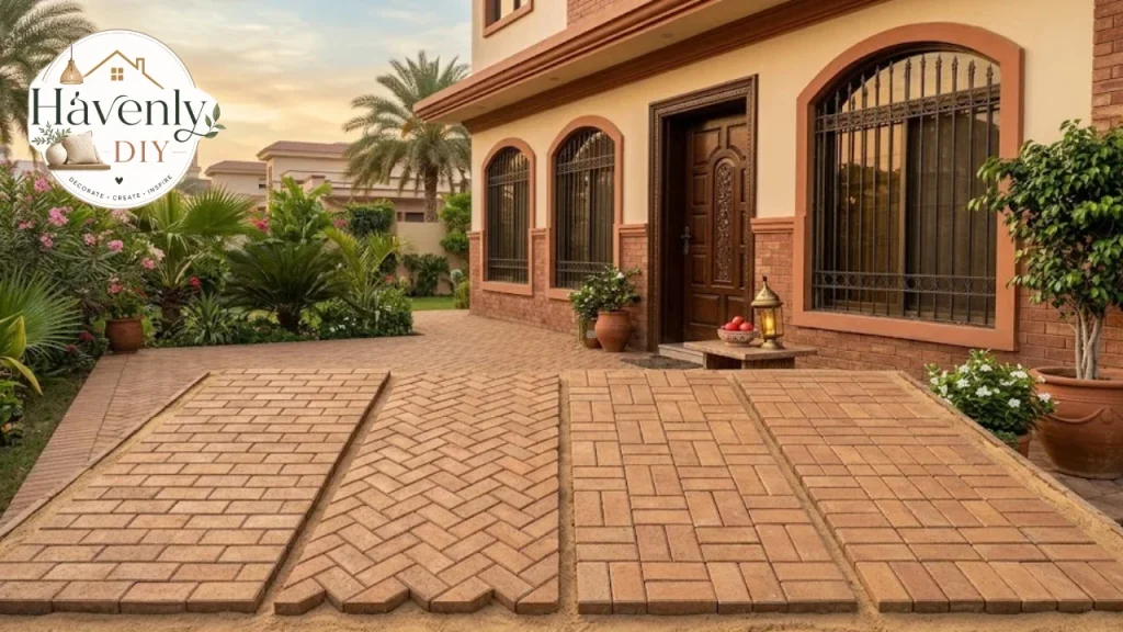 Four common paver patterns compared