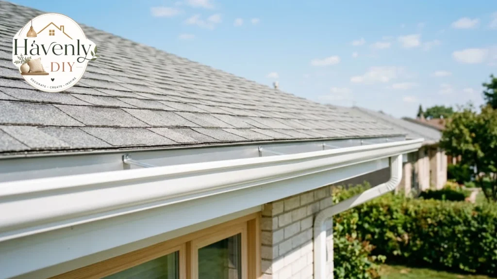 Clean gutters and shingles that help prevent roof leaks