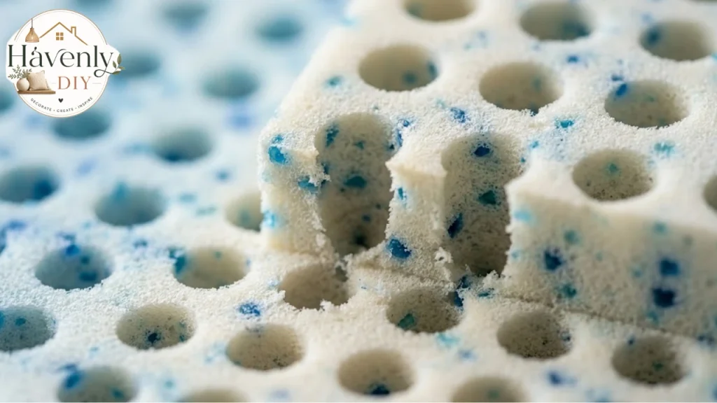 Close-up of ventilated gel-infused memory foam topper