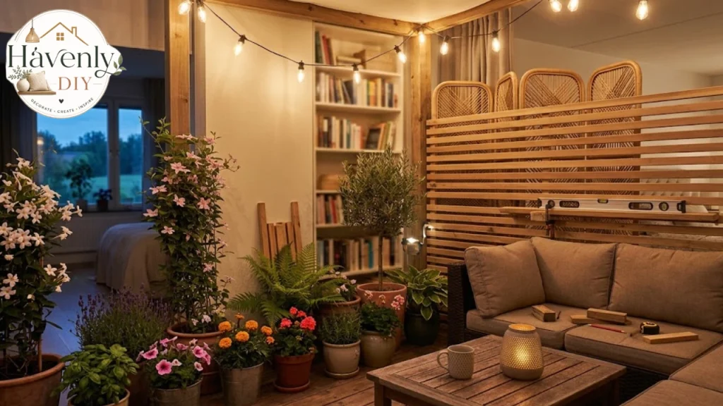 Building a DIY slatted wood privacy screen