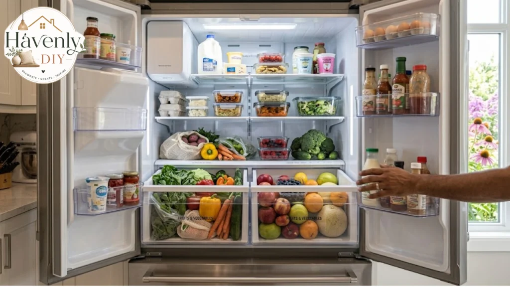 Fresh produce inside a Sub-Zero refrigerator
